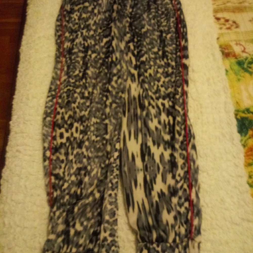 Animal print with flare jogger